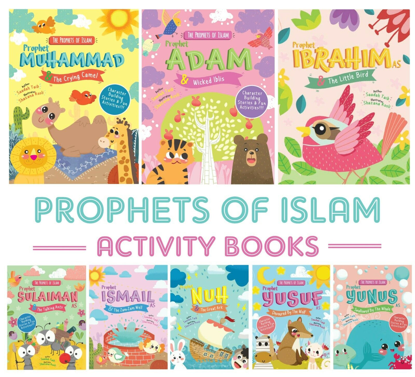 The Prophets of Islam Activity 8 Books Children Collection