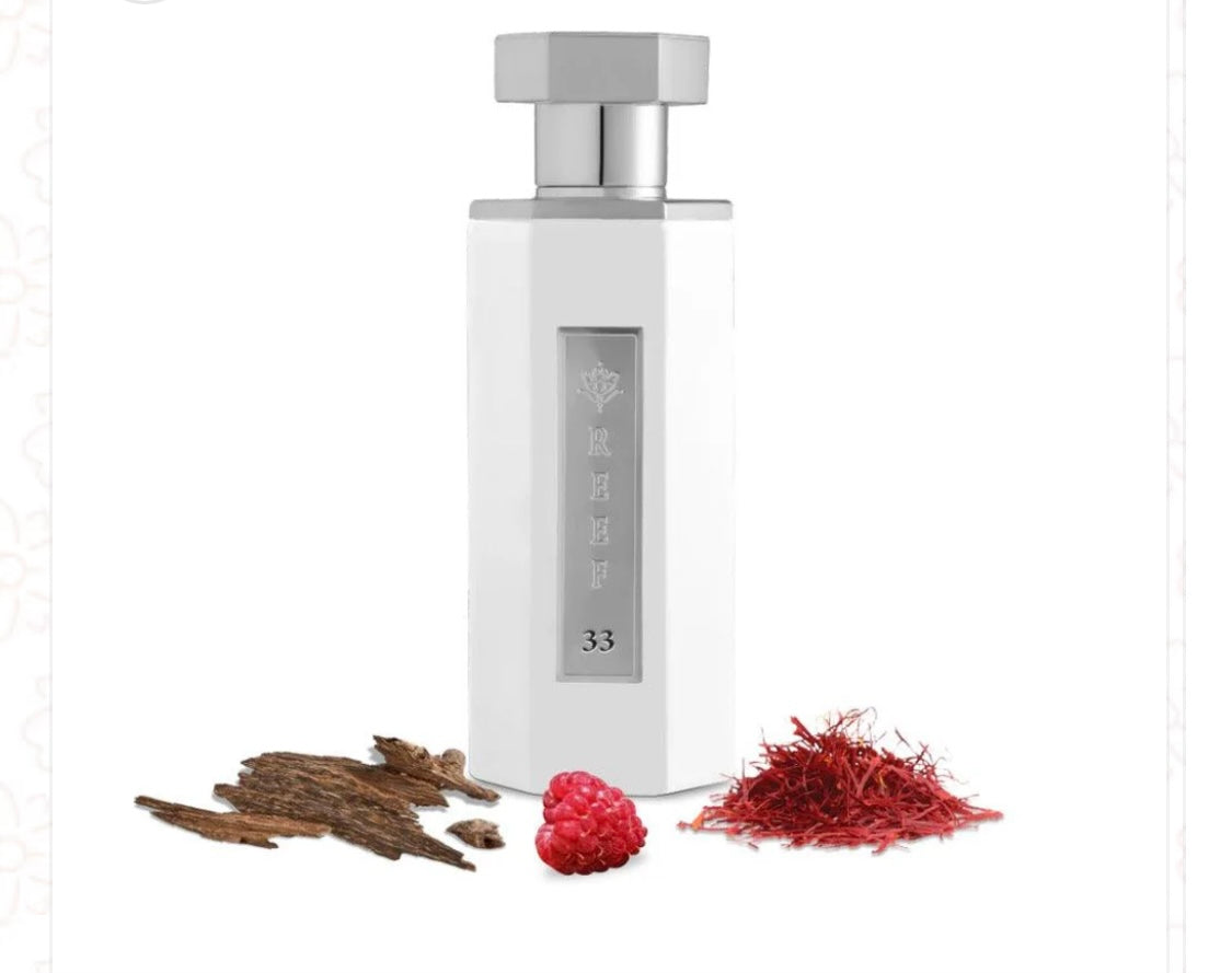 REEF 33 White Eau de Parfum 100ml – A Crisp, Elegant Fragrance for Modern Sophistication