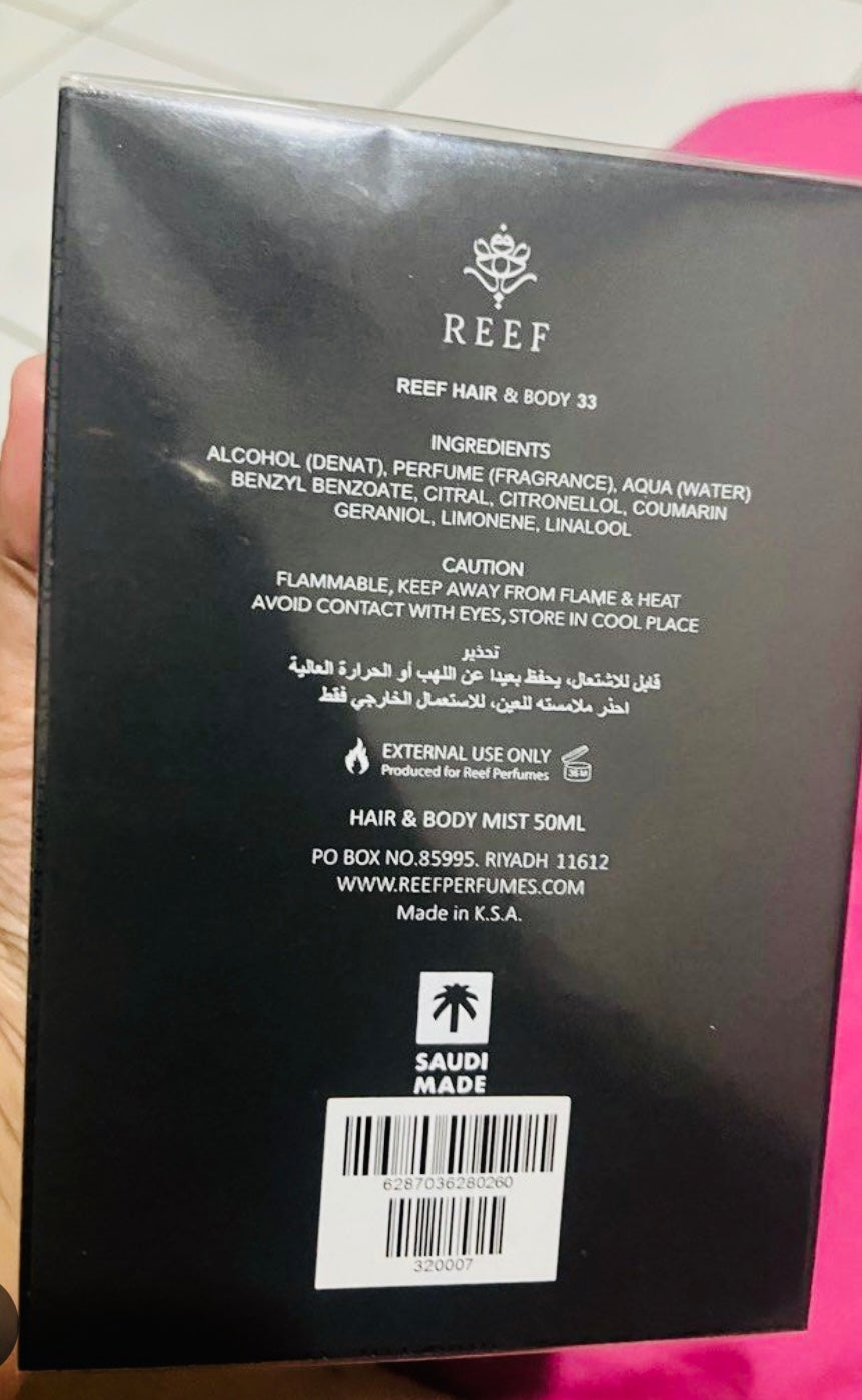 REEF 33 Signature Luxe Hair & Body Mist 50ml