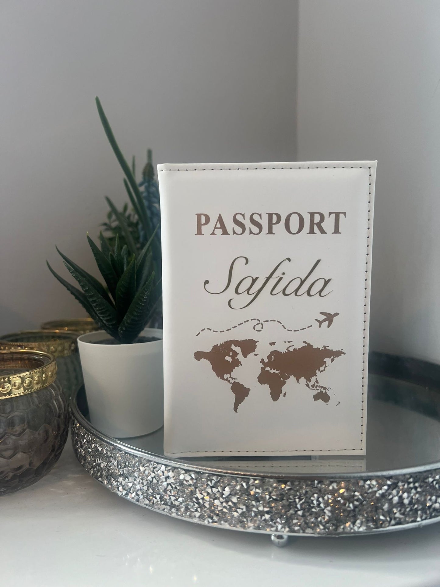 Luxury Personalised Passport Cover - Your Name, Your Journey