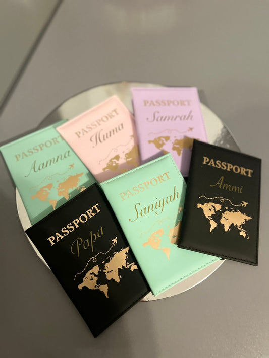 Luxury Personalised Passport Cover - Your Name, Your Journey