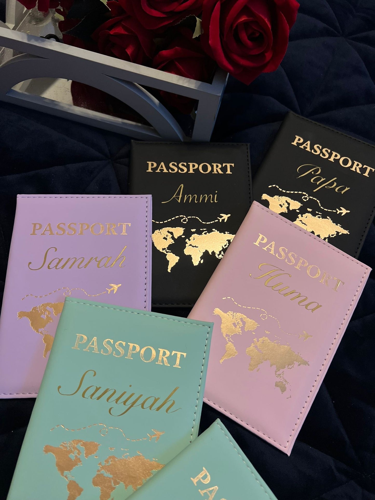 Luxury Personalised Passport Cover - Your Name, Your Journey