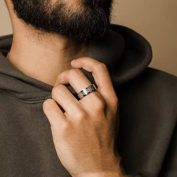 With Hardship Comes Ease Ring I Arabic Islamic Quran Quote Ring I Muslim Gift for Her/Him I Sabr Patience Jewellery I Eid Ramadan Gift