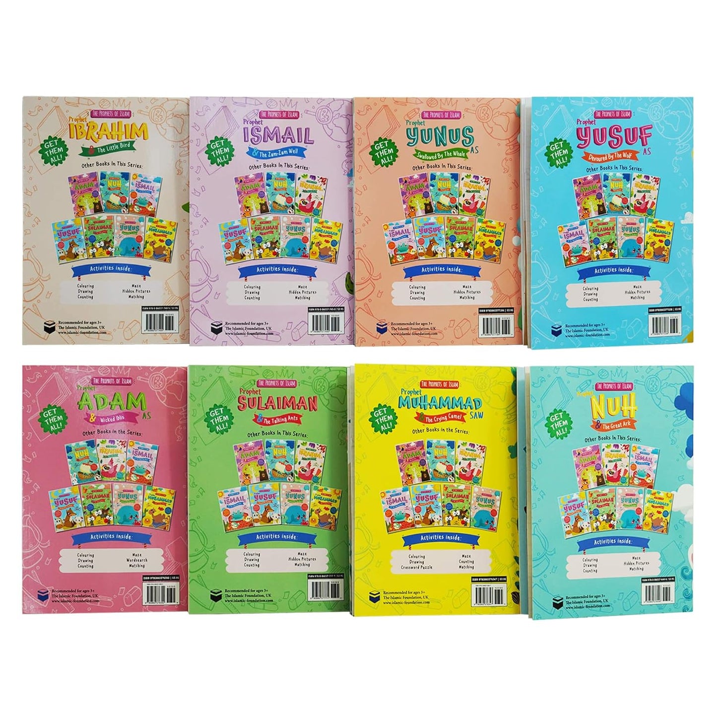 The Prophets of Islam Activity 8 Books Children Collection