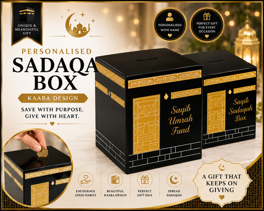 Personalised Kaaba Sadaqa Money Box – A Beautiful Symbol of Giving