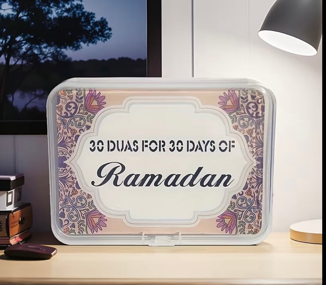 Ramadan 30 Duas for 30 Days Card Set | Daily Islamic Dua Cards | Ramadan Gift