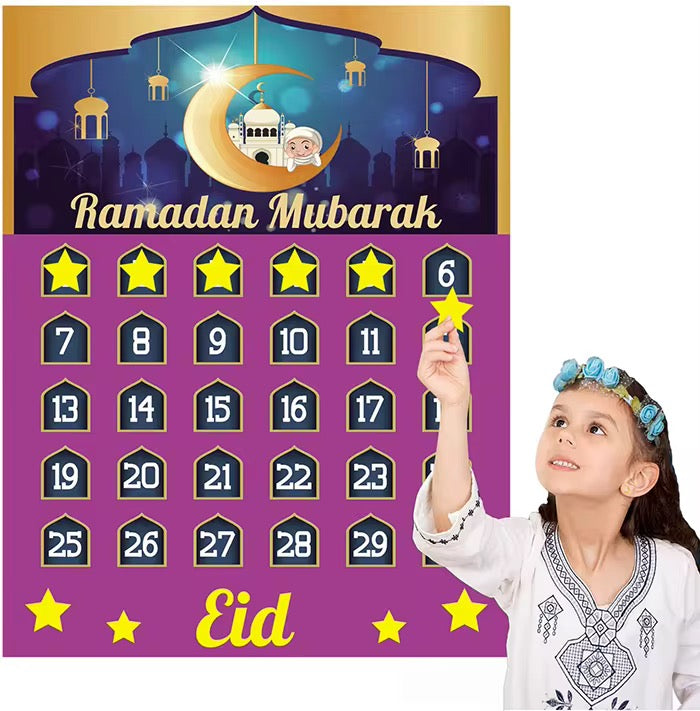 Large Ramadan Countdown Calendar for Kids | Wall-Size Islamic Activity Calendar