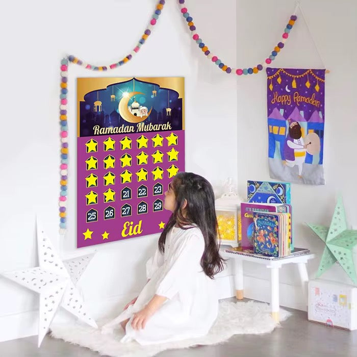 Large Ramadan Countdown Calendar for Kids | Wall-Size Islamic Activity Calendar