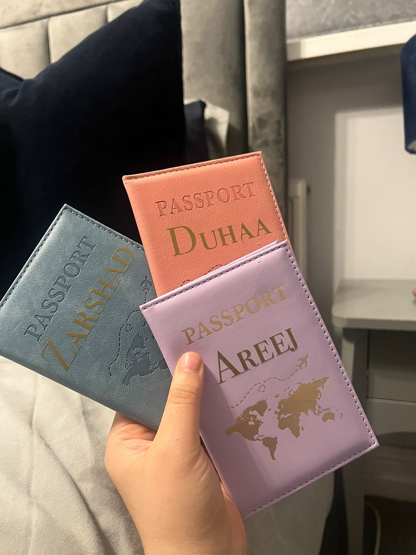 Luxury Personalised Passport Cover - Your Name, Your Journey